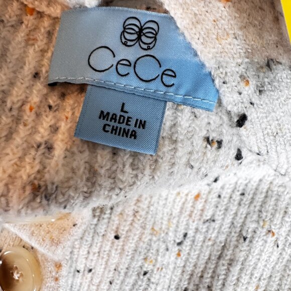 NEW Nordstrom CeCe Speckled Cardigan - Picture 9 of 11